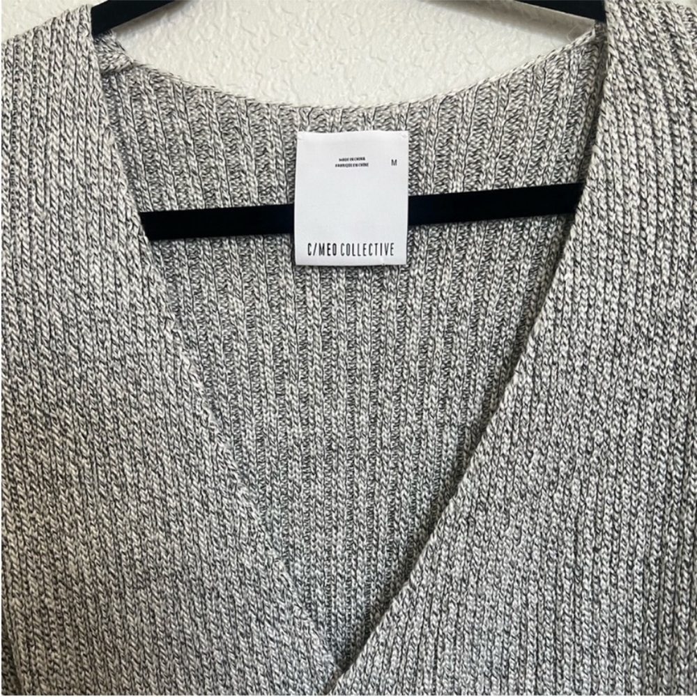 C/MEO Collective Make a Move Ribbed Gray Dress - Picture 7 of 10